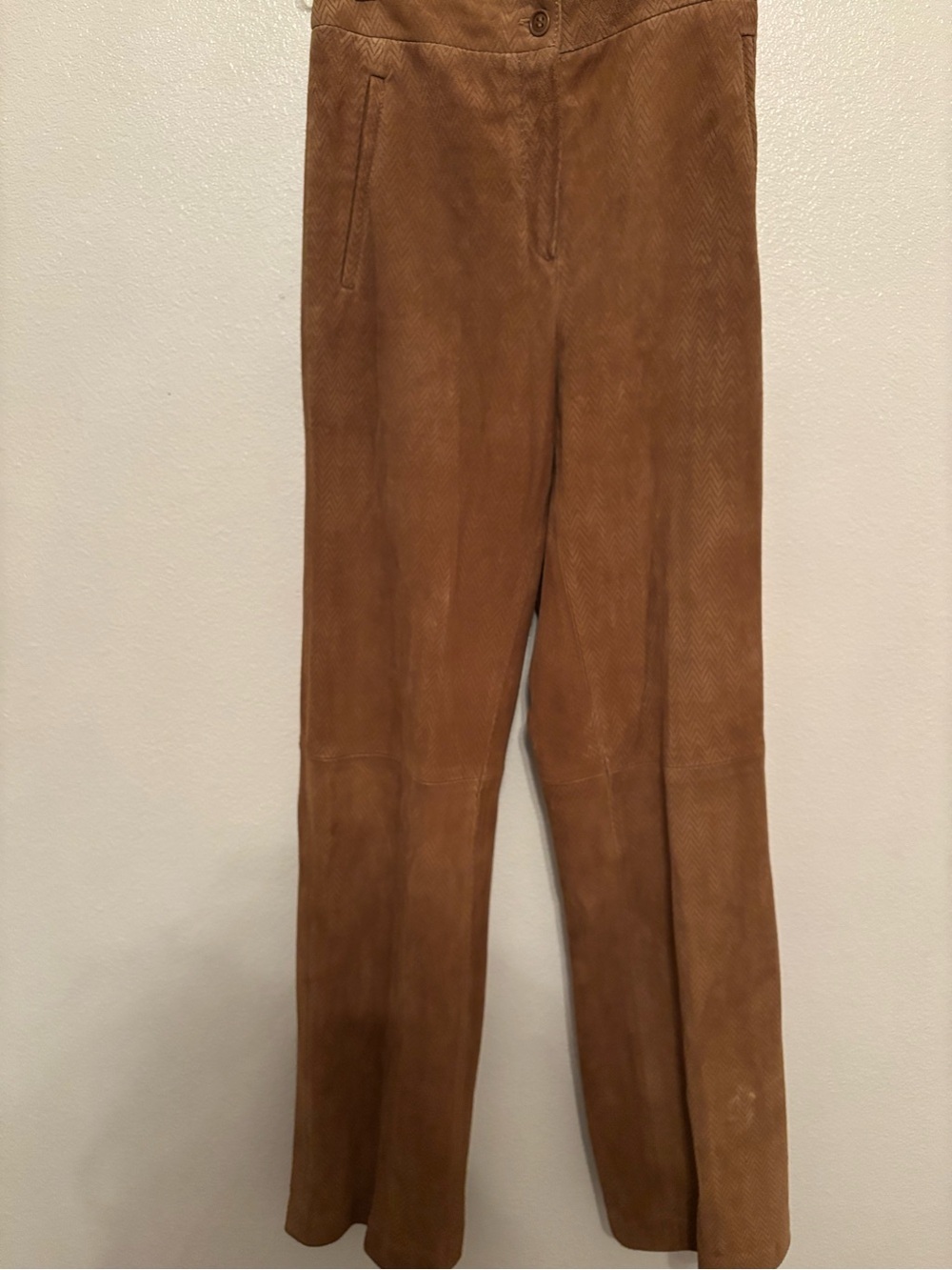 Vintage Italian Norma Della Legge Suede High-Waist Trousers 2/ XS